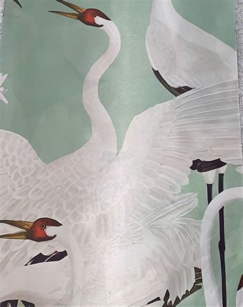 papel de parede gucci garça/cisne verde 